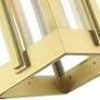 Lexington 3 Light Natural Brass Outdoor Wall Lantern