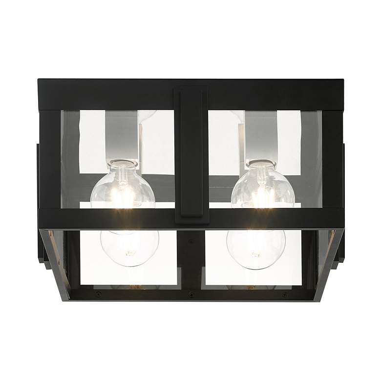 Image 5 Lexington 4 Light Black Outdoor Flush Mount more views