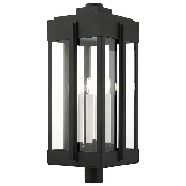 Image 1 Lexington 4 Light Black Outdoor Post Top Lantern