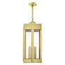 5_Lexington 4 Light Natural Brass Outdoor Pendant Lantern more views
