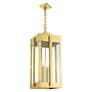 6_Lexington 4 Light Natural Brass Outdoor Pendant Lantern more views
