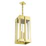 7_Lexington 4 Light Natural Brass Outdoor Pendant Lantern more views