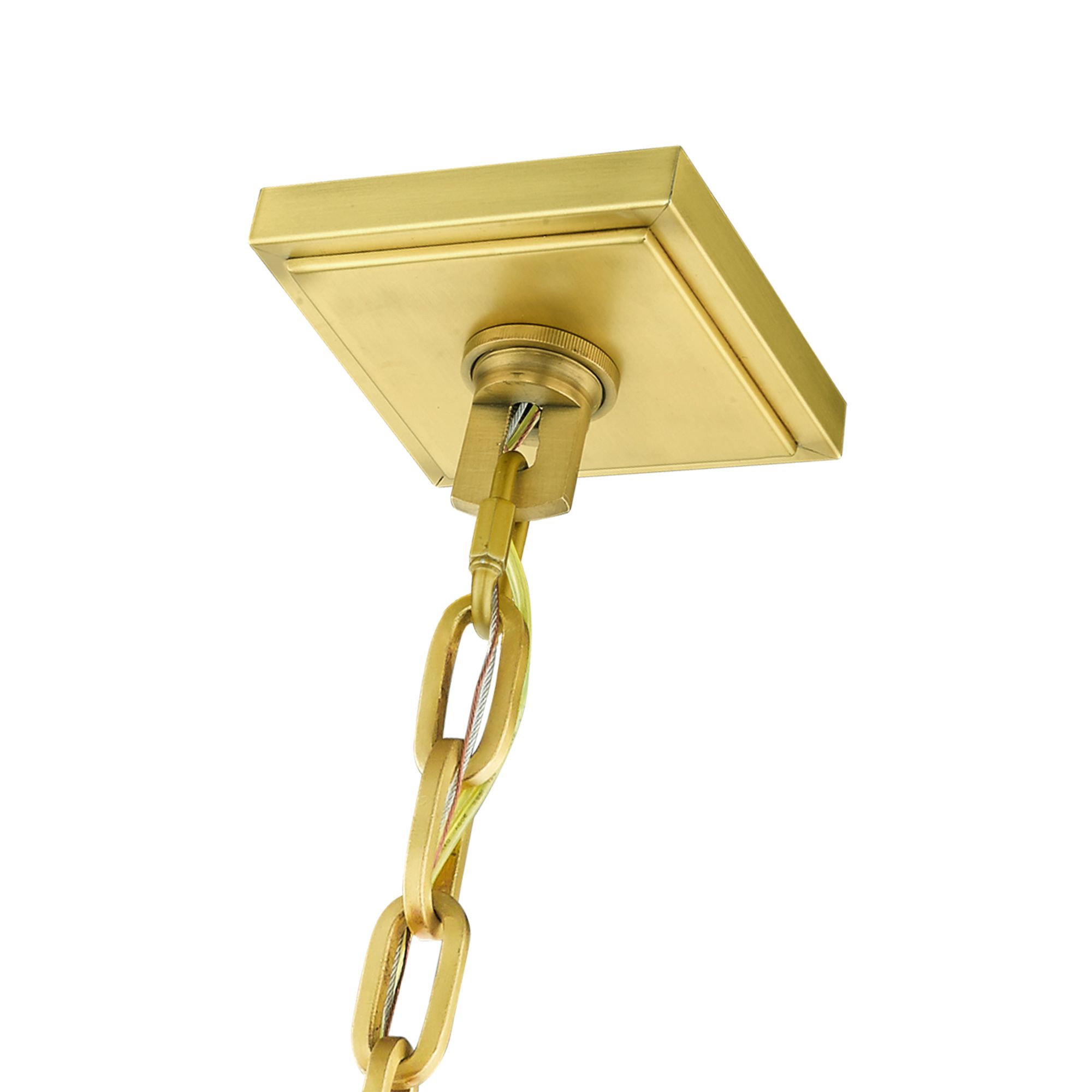 Lexington 4 Light Natural Brass Outdoor Pendant Lantern