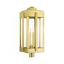4_Lexington 4 Light Natural Brass Outdoor Post Top Lantern more views