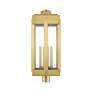 5_Lexington 4 Light Natural Brass Outdoor Post Top Lantern more views