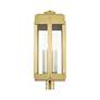 6_Lexington 4 Light Natural Brass Outdoor Post Top Lantern more views