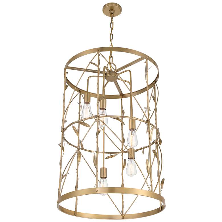 Image 4 Lexington 5-Light Pendant in Burnished Brass more views
