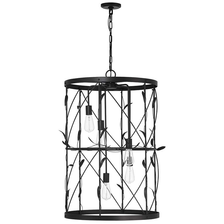 Image 2 Lexington 5-Light Pendant in Matte Black more views