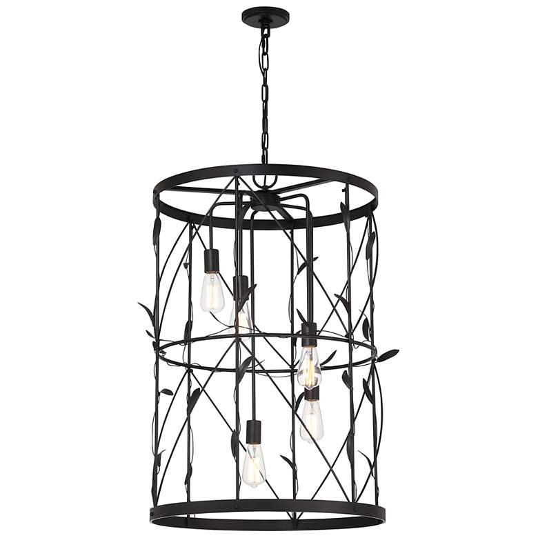 Image 3 Lexington 5-Light Pendant in Matte Black more views