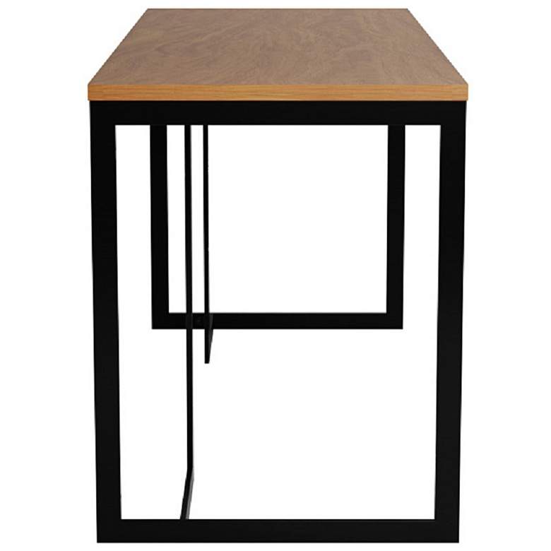 Image 5 Lexington 53 1/4" Wide Matte Maple Cream Black Metal Desk more views