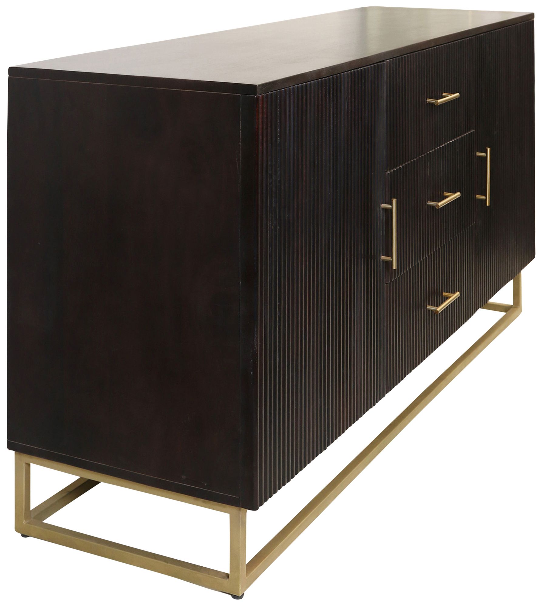 Image 4 Lexington 61 x 31 Ebony, Gold Sideboard more views