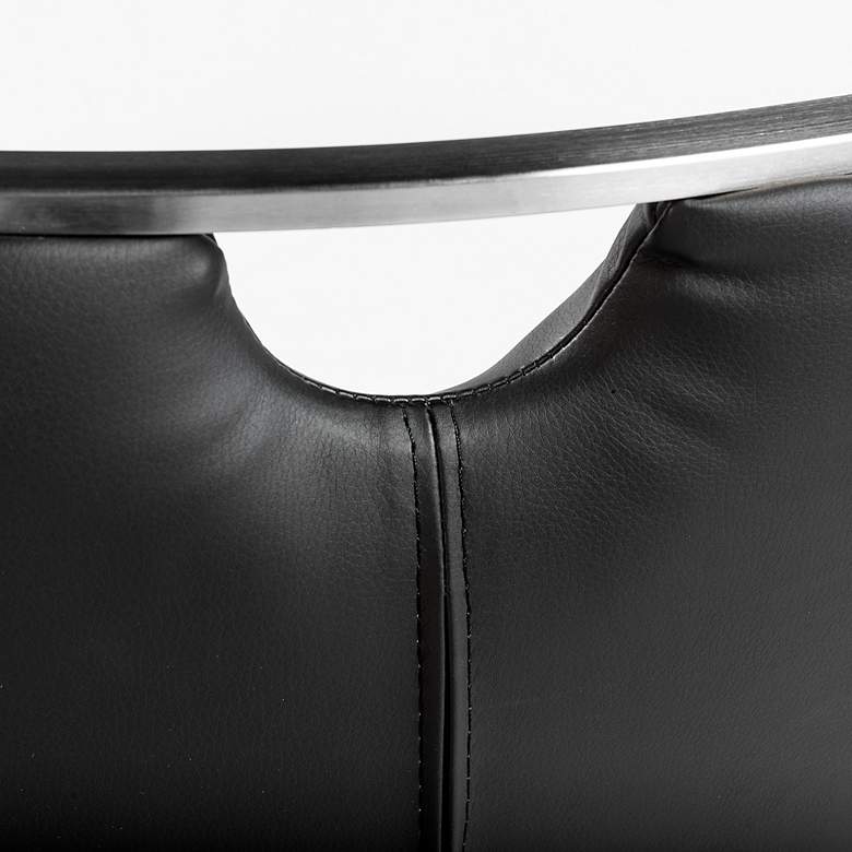 Image 2 Lexington Black Leatherette Side Chair more views
