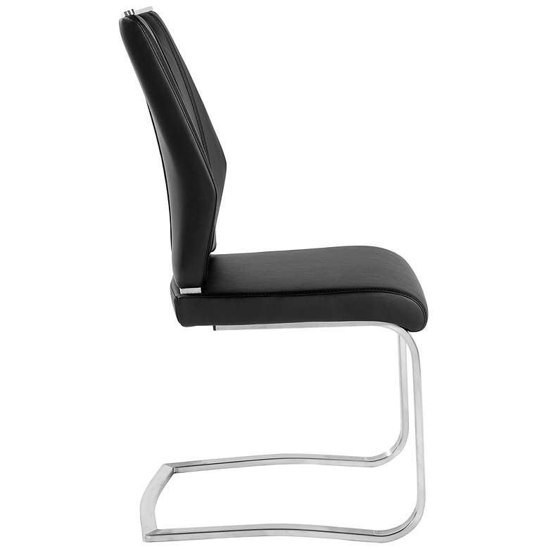 Image 6 Lexington Black Leatherette Side Chair more views