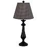Lexington BlackTable Lamp, Mini Black and Tan Check  26.5"h