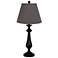 Lexington BlackTable Lamp, Mini Black and Tan Check  26.5"h