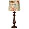 Lexington Brown Table Lamp, Nautical Patch shade 26.5"H