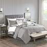 Thumbnail1 of Lexington Gray 8-Piece King/Cal King Comforter and Quilt Set