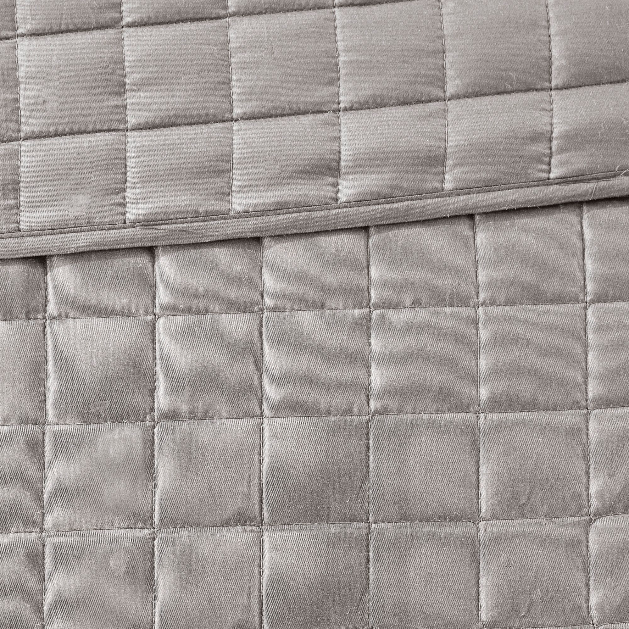 Lexington Gray 8-Piece King/Cal King Comforter and Quilt Set
