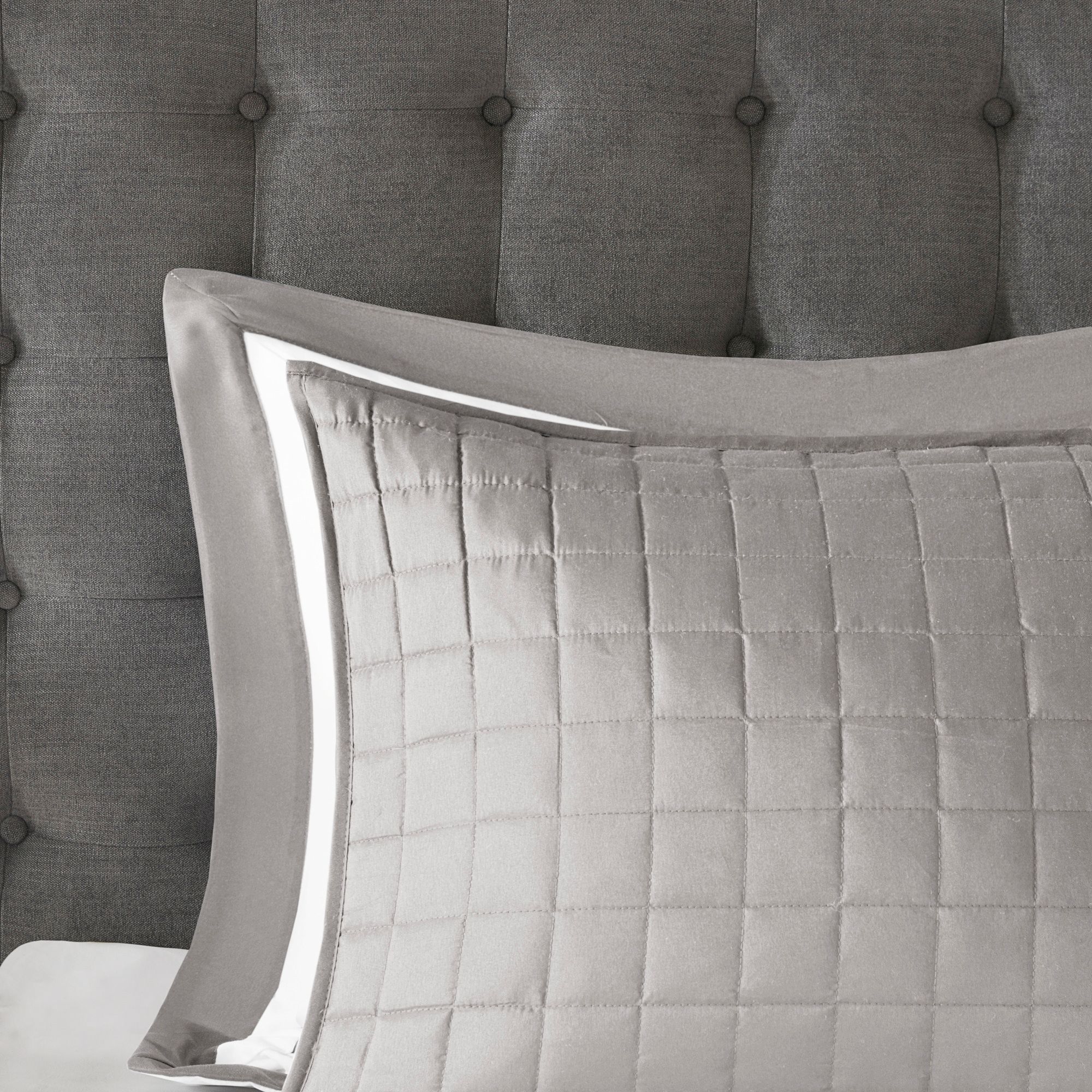 Lexington Gray 8-Piece King/Cal King Comforter and Quilt Set