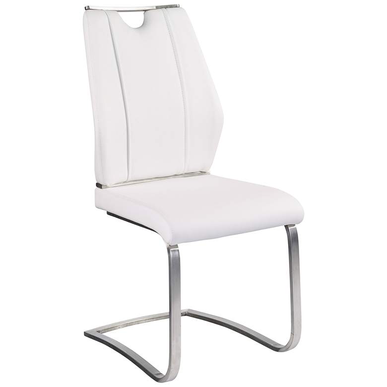 Image 1 Lexington White Leatherette Side Chair