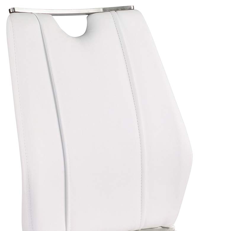 Image 2 Lexington White Leatherette Side Chair more views