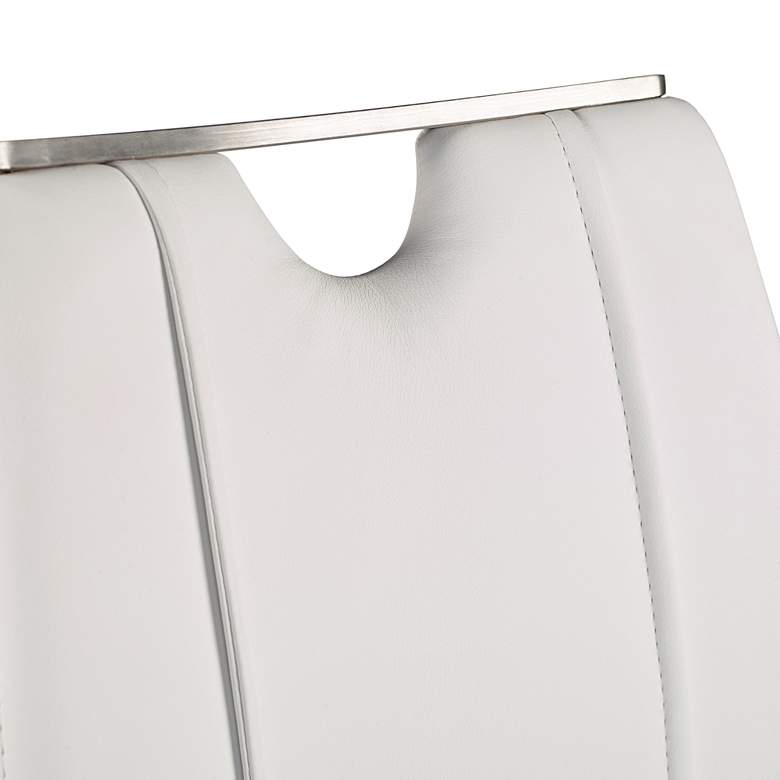 Image 3 Lexington White Leatherette Side Chair more views