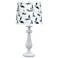 Lexington White Table Lamp with Blue Sailboats Shade