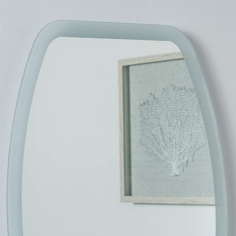 Image 7 Lexy 23 1/2" x 31 1/2" Oval Frameless LED Wall Mirror more views