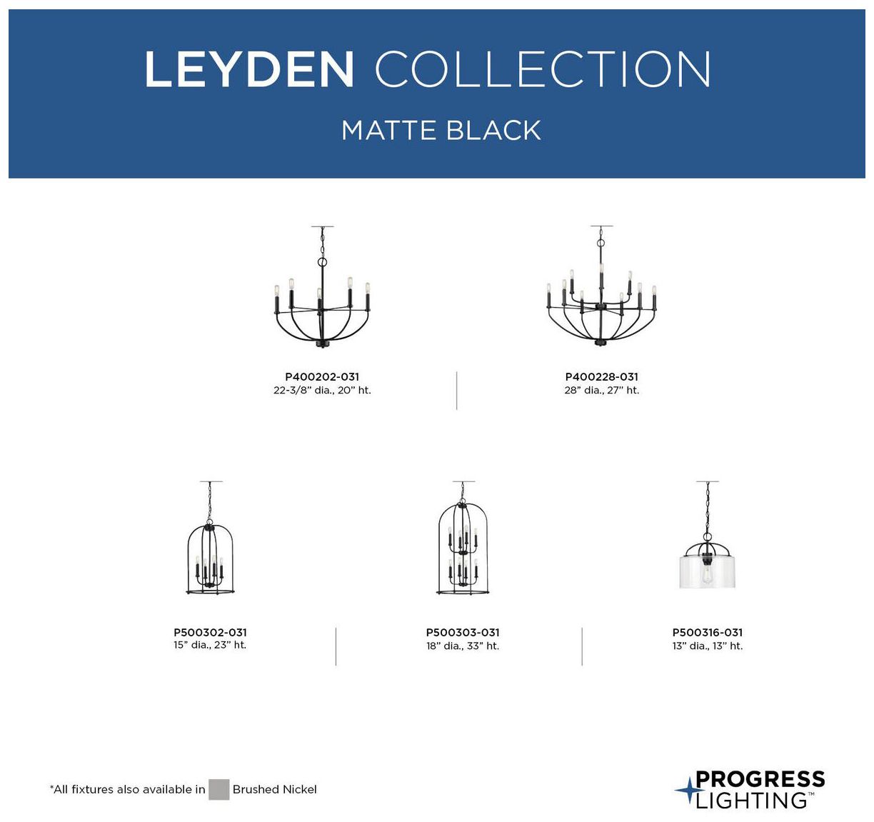 Leyden Collection Eight-Light Foyer Pendant Light
