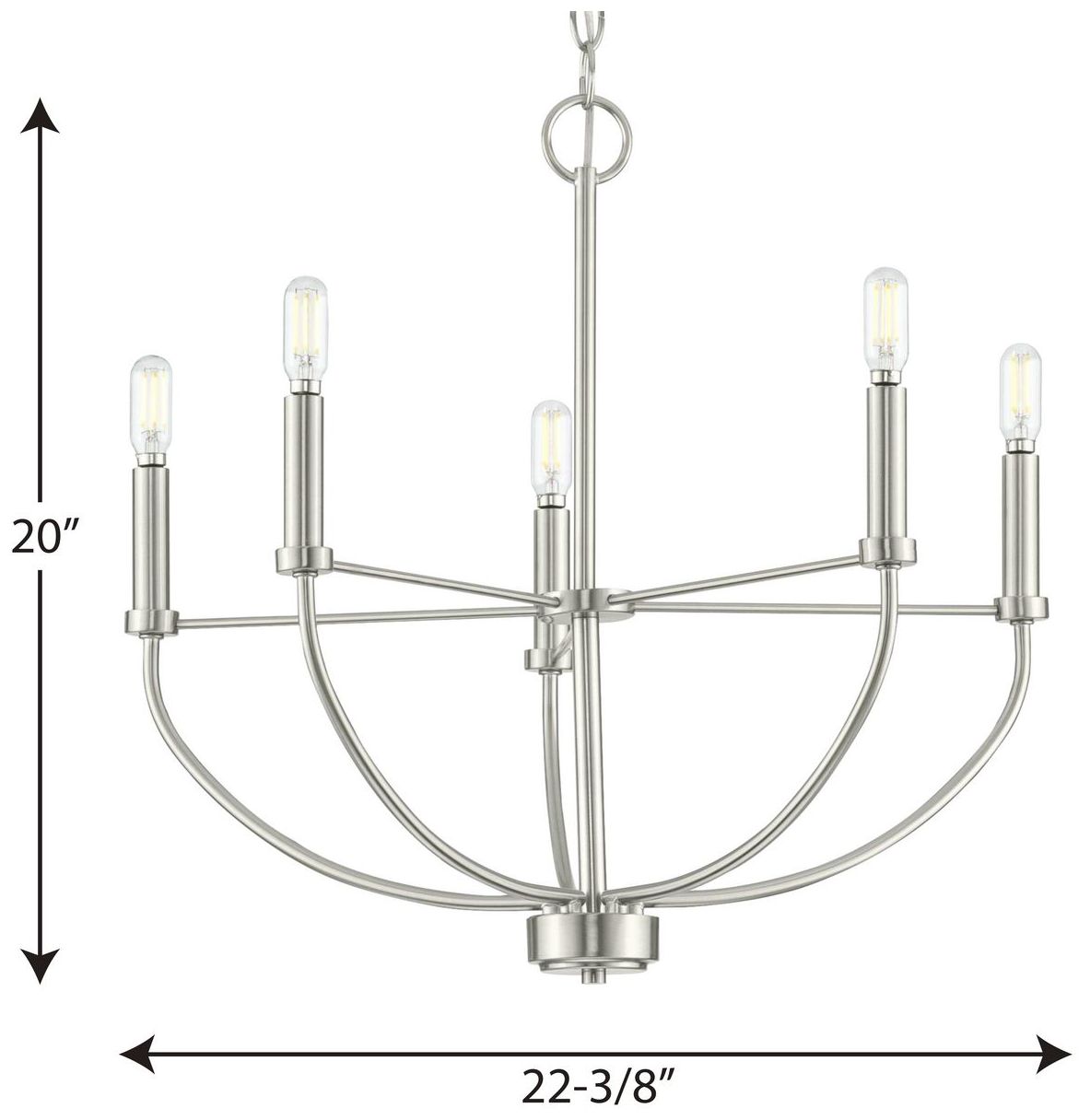 Image 4 Leyden Collection Five-Light Chandelier more views