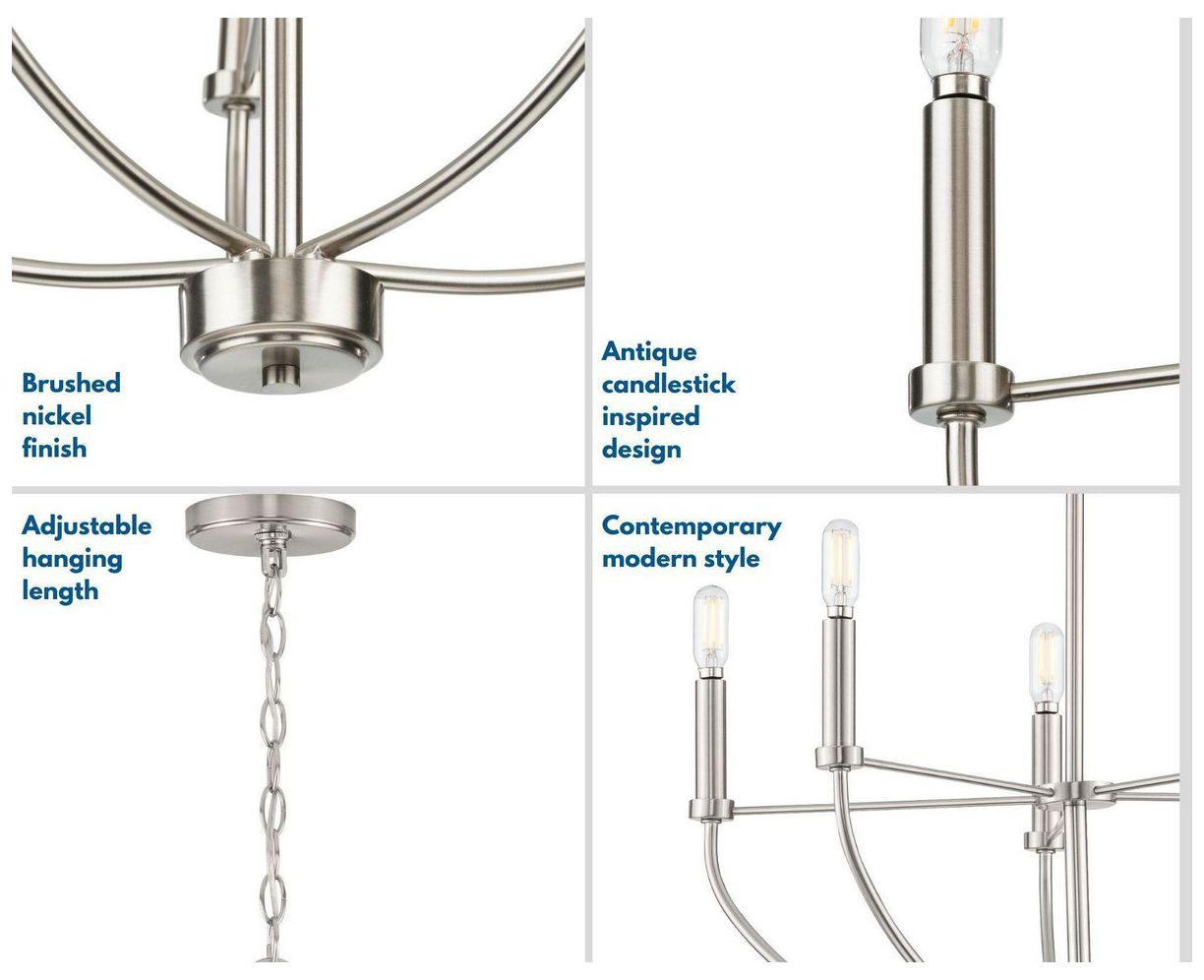 Leyden Collection Five-Light Chandelier