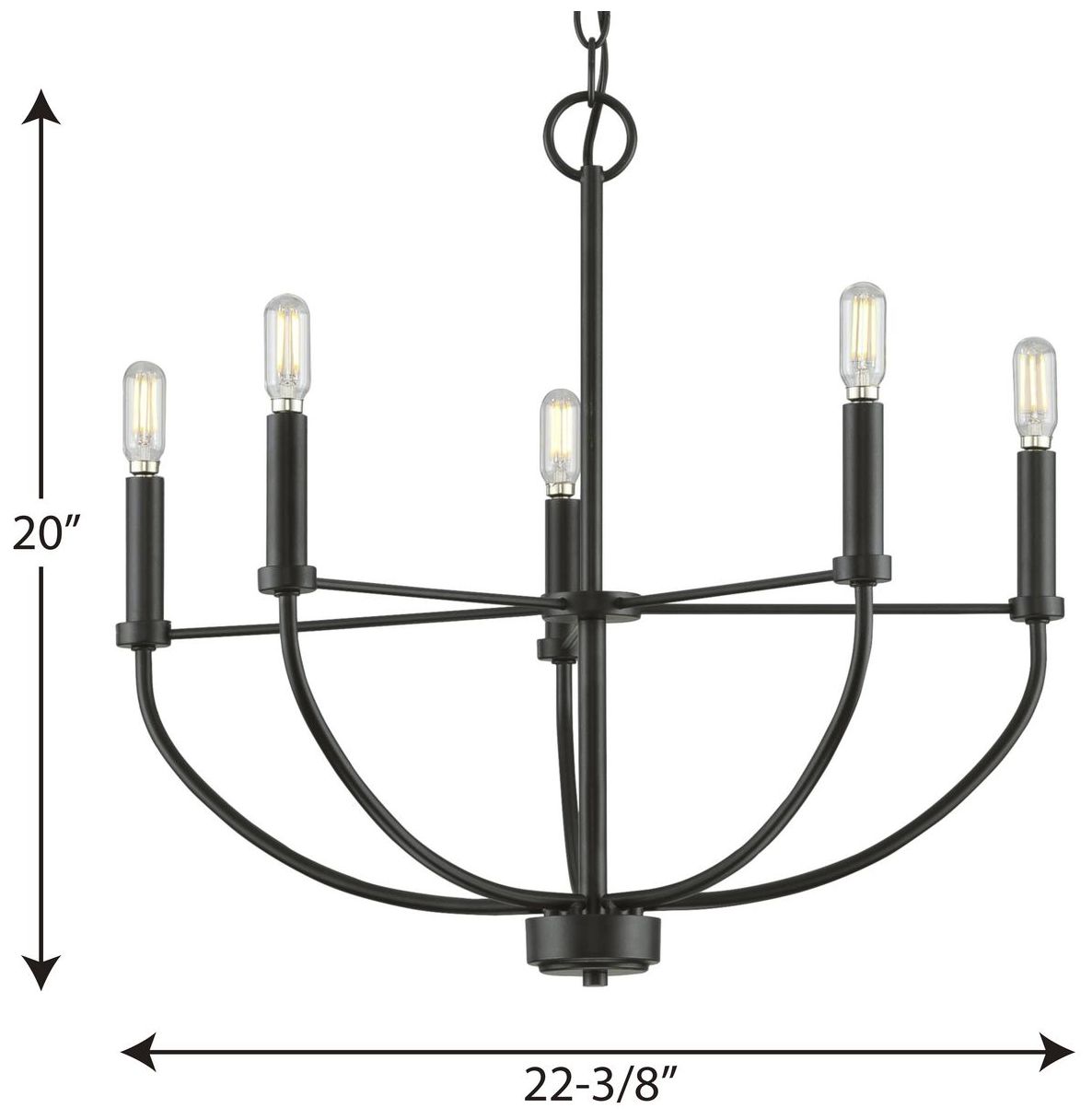 Image 4 Leyden Collection Five-Light Chandelier more views