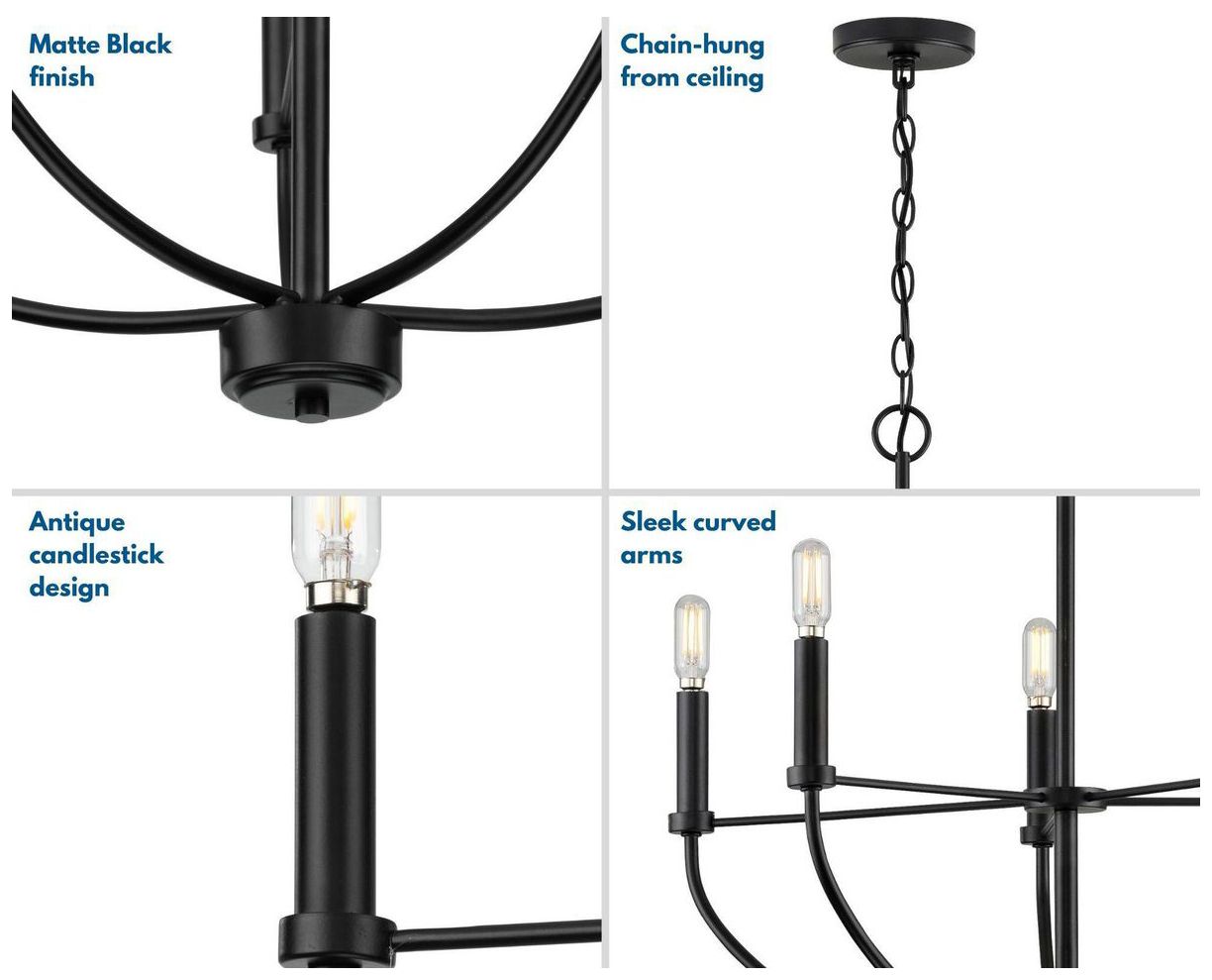 Leyden Collection Five-Light Chandelier