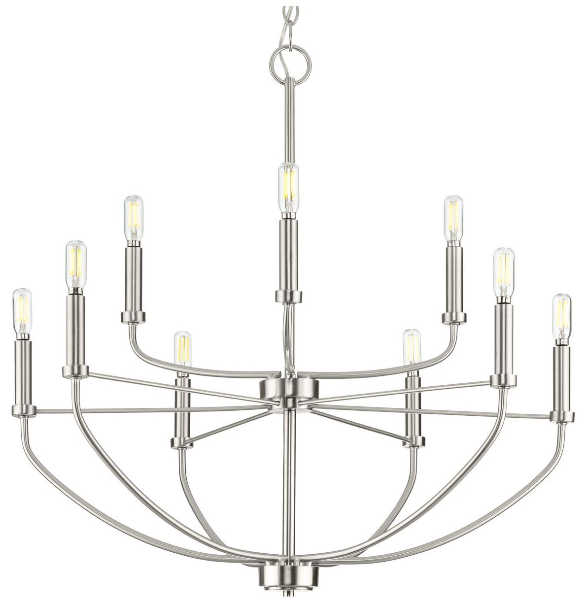 Leyden Collection Nine-Light Chandelier Light