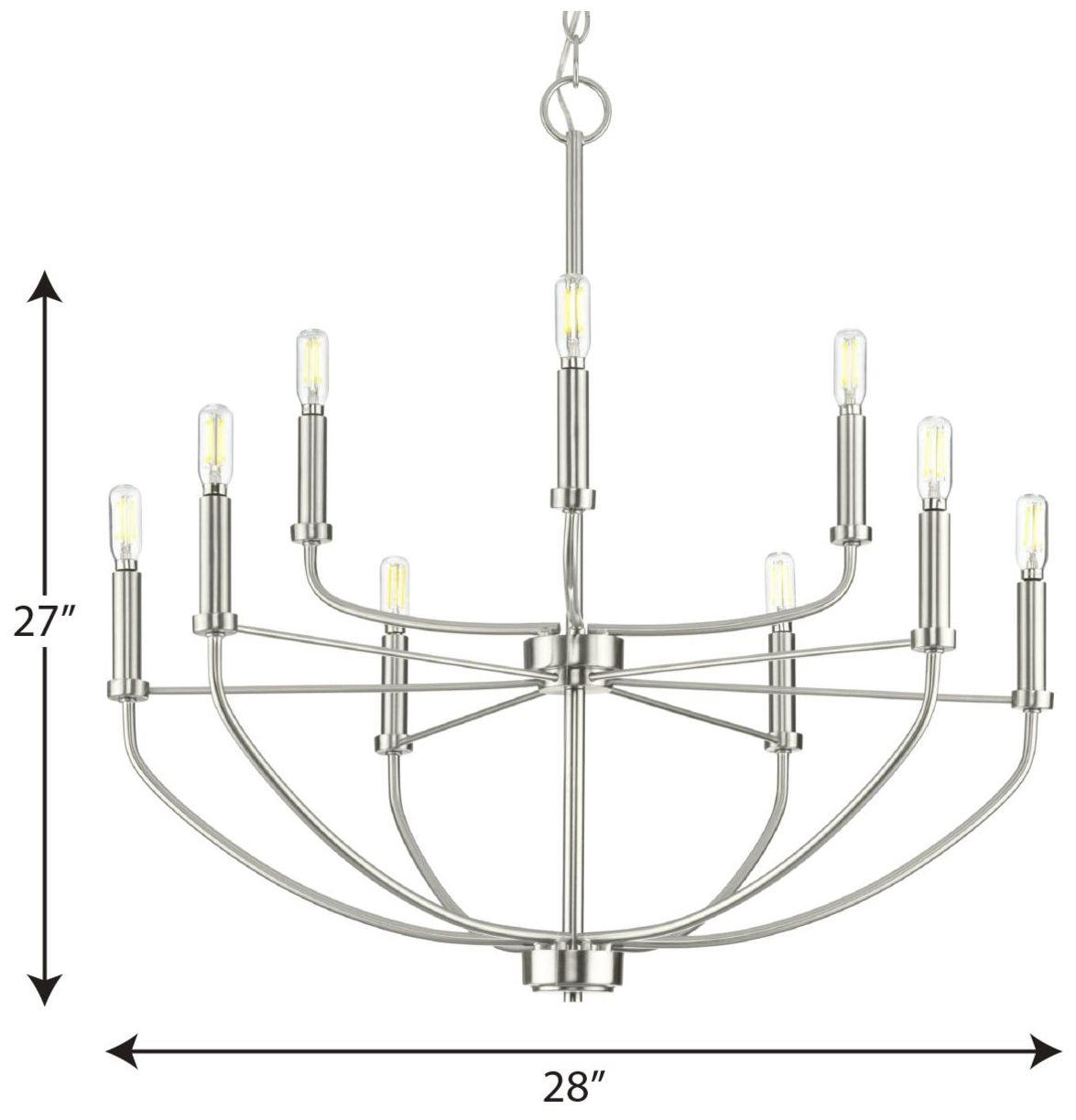 Thumbnail4 of Leyden Collection Nine-Light Chandelier Light more views