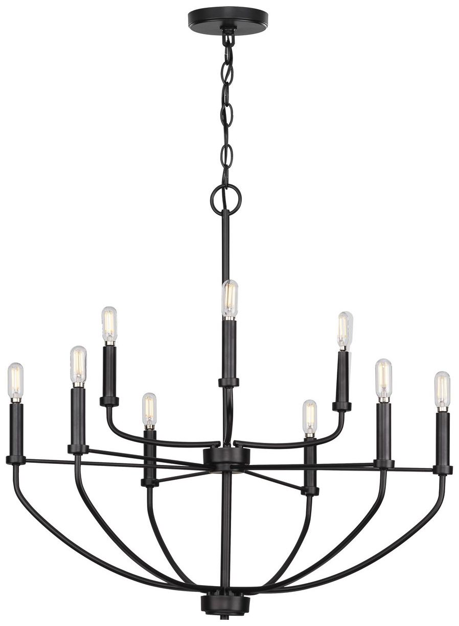Image 6 Leyden Collection Nine-Light Chandelier Light more views