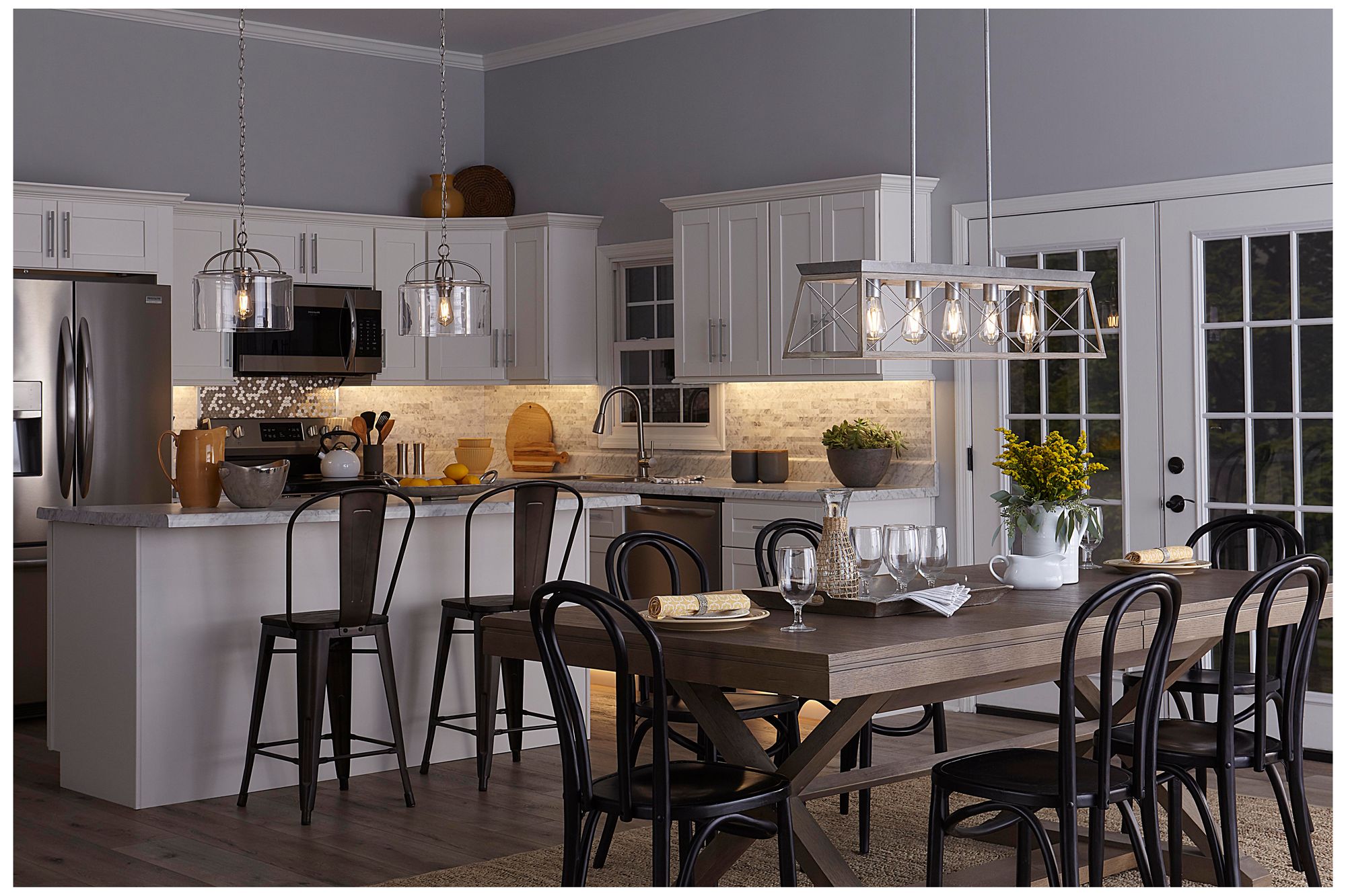 Image 3 Leyden Collection One-Light Clear Glass Hanging Pendant Light more views