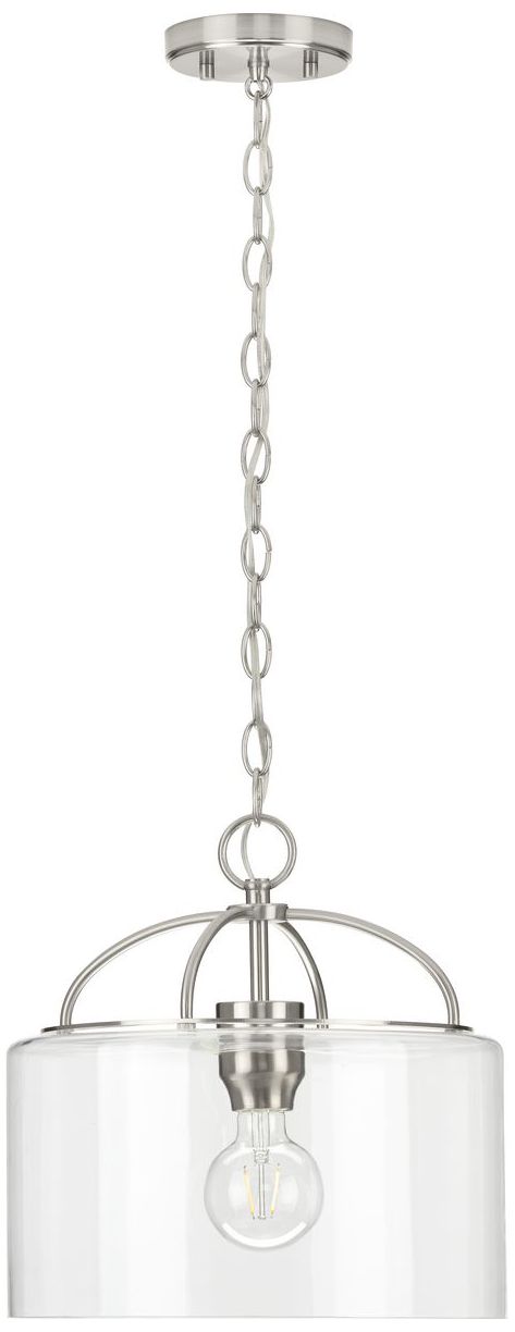 Image 5 Leyden Collection One-Light Clear Glass Hanging Pendant Light more views