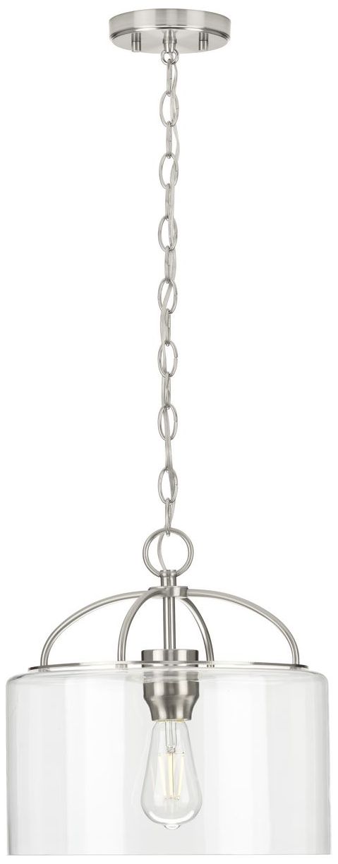 Image 6 Leyden Collection One-Light Clear Glass Hanging Pendant Light more views