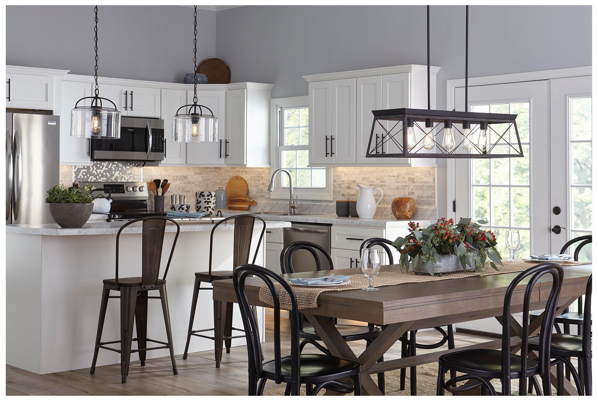 Image 2 Leyden Collection One-Light Clear Glass Hanging Pendant Light more views
