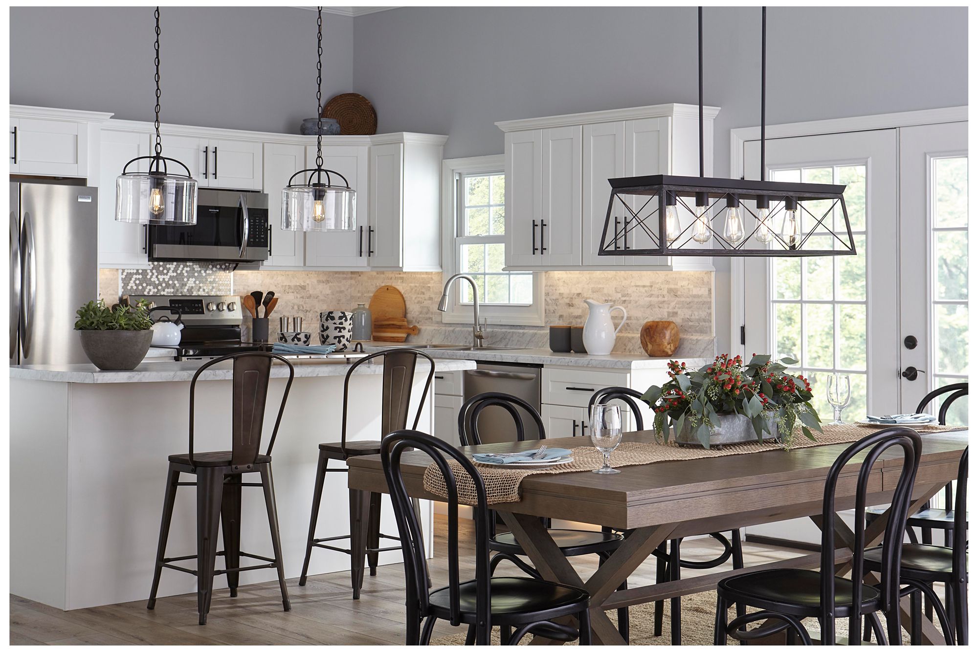 Image 3 Leyden Collection One-Light Clear Glass Hanging Pendant Light more views