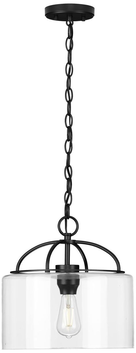 Image 6 Leyden Collection One-Light Clear Glass Hanging Pendant Light more views
