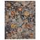 Leylan Floral & Botanical Hand Knotted Blue Area Rug 2' x 3'