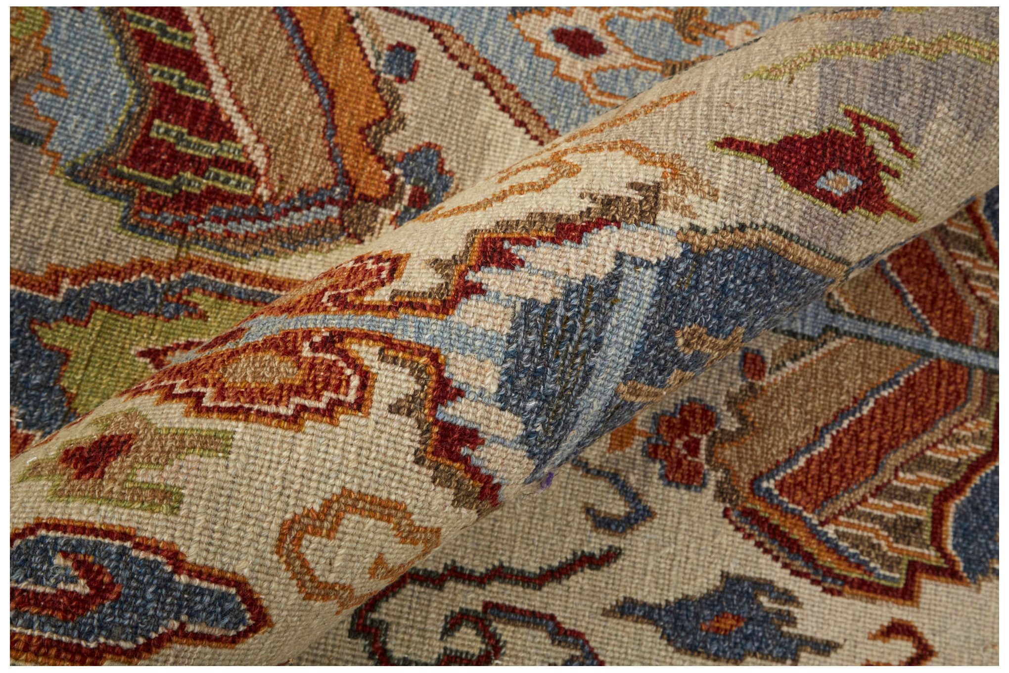 Image 5 Leylan Ikat Hand Knotted Tan Area Rug 7'-9" x 9'-9" more views