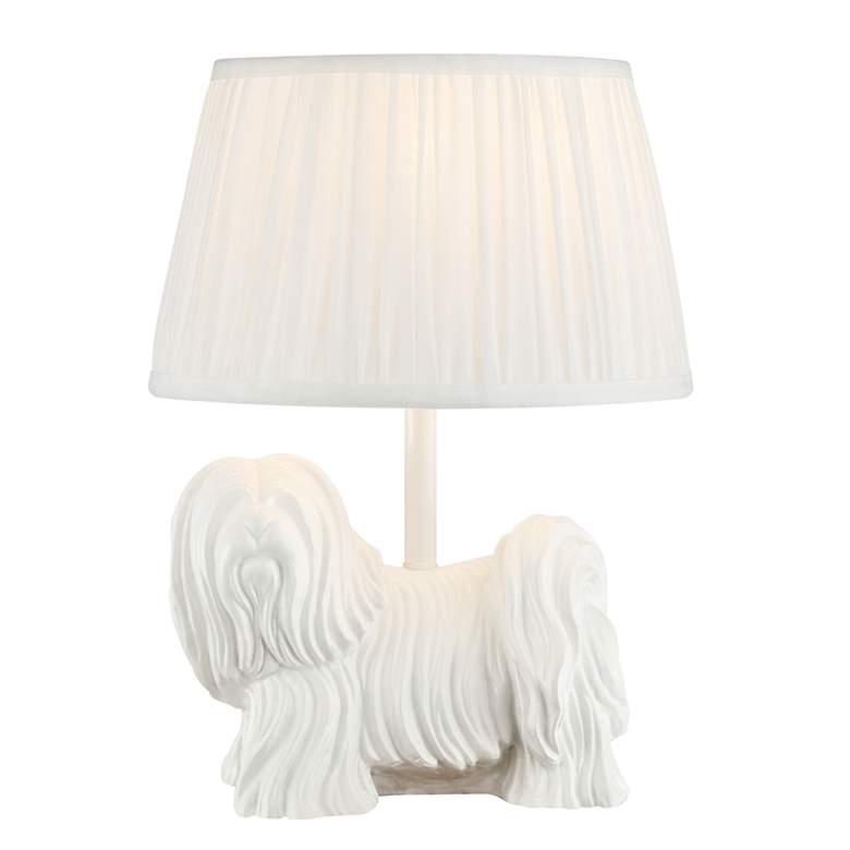 Image 1 Lhasa Apso White Table Lamp