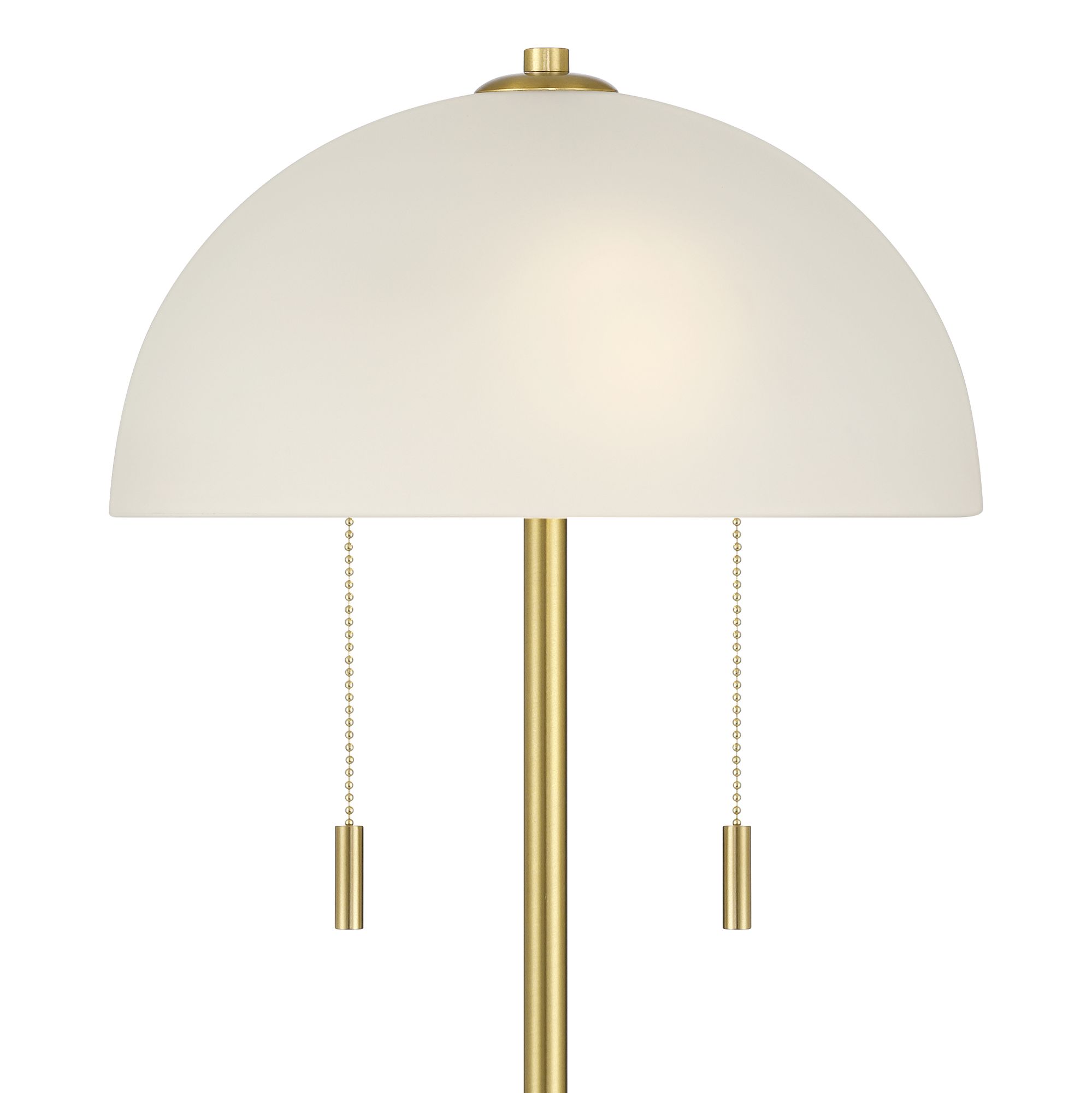 Image 3 Lia 22 1/2" High Gold Metal Mushroom Pull-Chain 2-Light Table Lamp more views