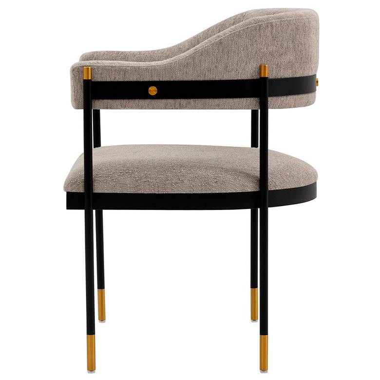 Image 5 Lia Gray Boucle Fabric Dining Chairs Set of 2 more views