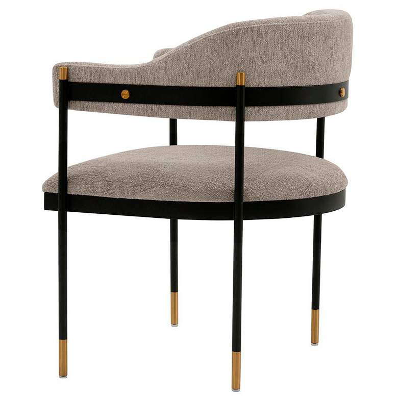 Image 6 Lia Gray Boucle Fabric Dining Chairs Set of 2 more views