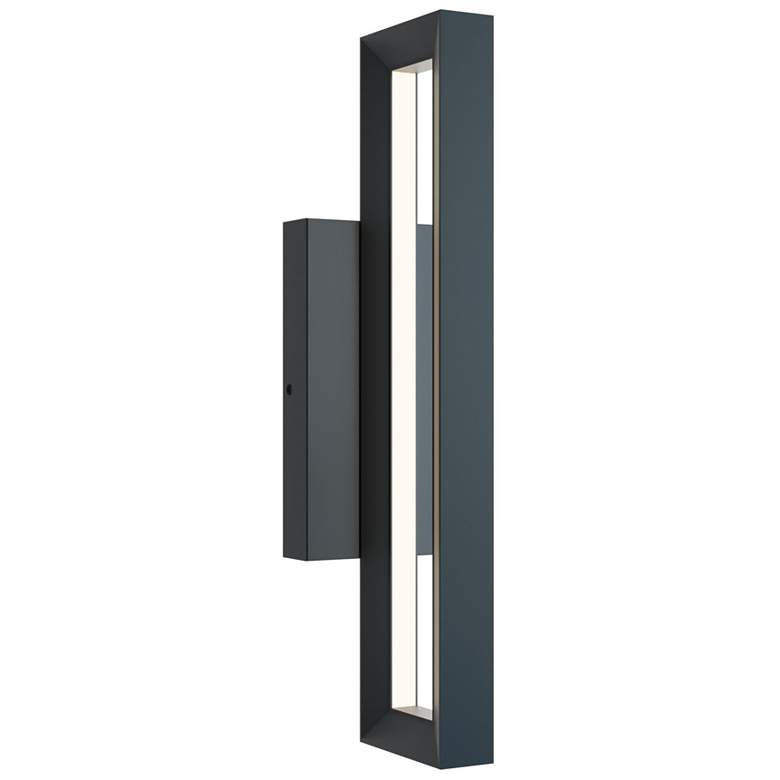 Image 1 Liam 18 inch High Black LED Outdoor Sconce