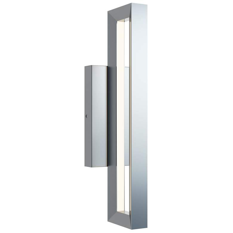 Image 1 Liam 18 inch High Painted Nickel LED Outdoor Sconce